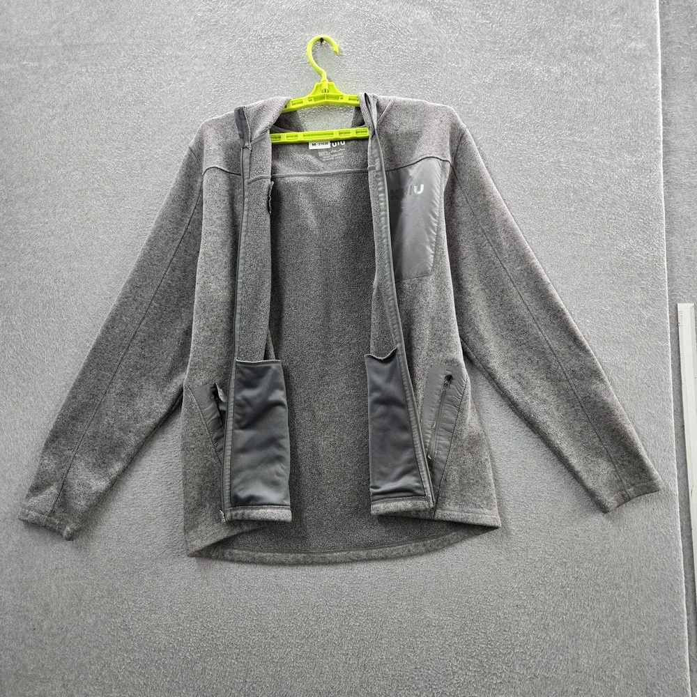 KUIU Men Jacket L Gray Base Camp High Loft Sweater Fleece READ